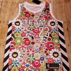 Custom Offwhite Jordan Jersey size L